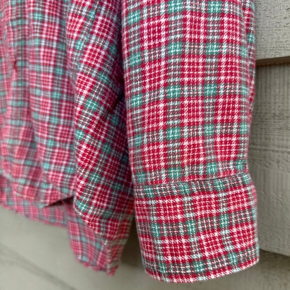 Vintage Country Touch Red Green Flannel L - Picture 6 of 7